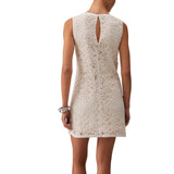 Abito donna corto in macramè