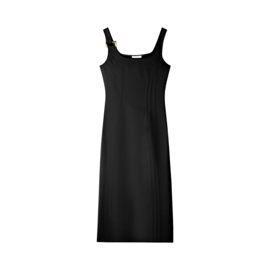 Abito donna midi "ESSENTIAL" in crêpe