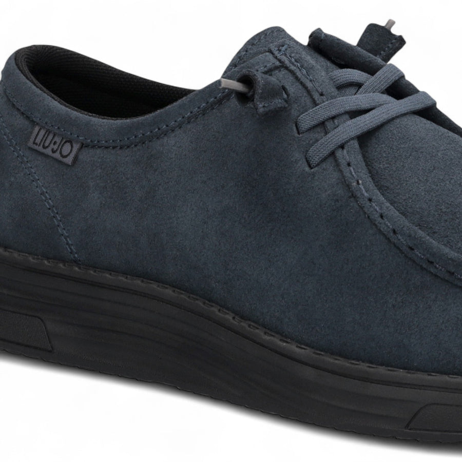 Mocassini uomo stringati in suede