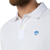 Polo uomo con patch logo