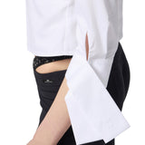 Camicia donna in popeline di cotone con papillon