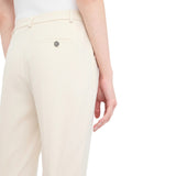 Pantaloni donna chino in tessuto mélange