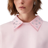 Felpa donna con ricami gioiello