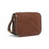 Borsa donna a spalla piccola Mini Love Bag Box in pelle scamosciata