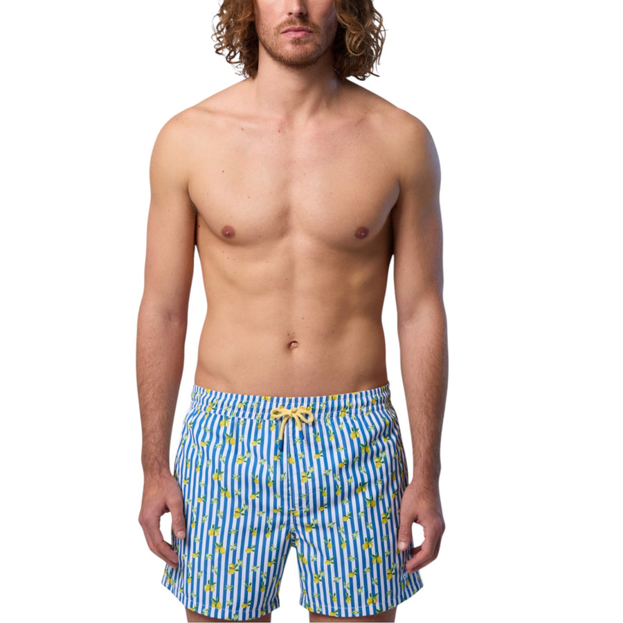 Boxer mare uomo con stampa grafica
