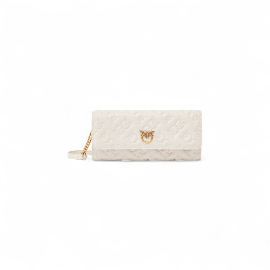 Portafoglio donna rettangolare in pelle Monogram con tracolla