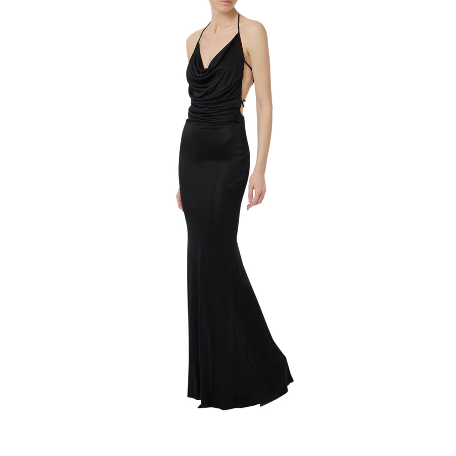Abito donna Red Carpet in jersey con schiena nuda