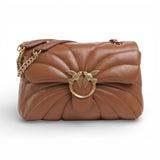 Borsa a tracolla grande Love Bag Puff trapunta farfalla
