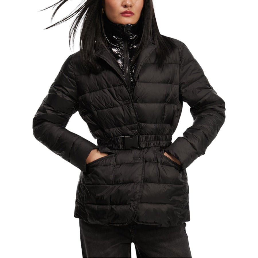 Piumino donna imbottito con finto gilet