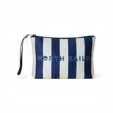 Pouch uomo in scuba a righe