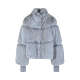 Giubbotto donna fluffy corto