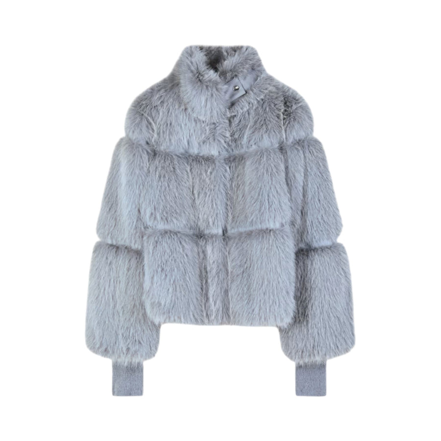 Giubbotto donna fluffy corto