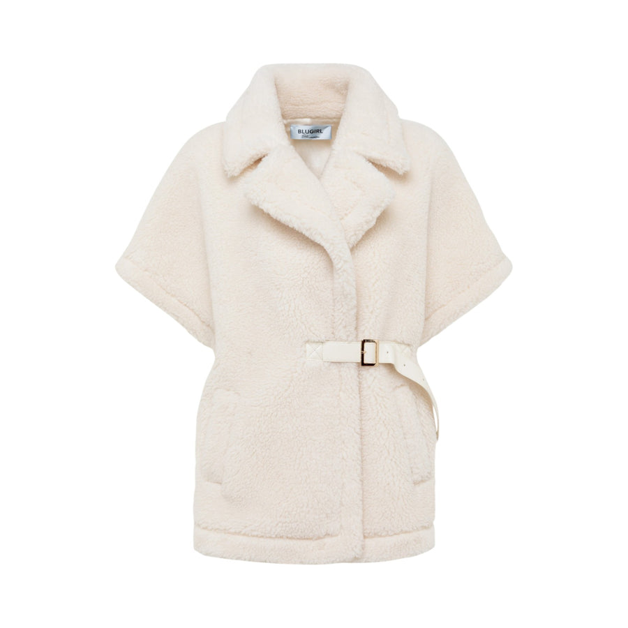 Gilet donna a kimono in faux fur