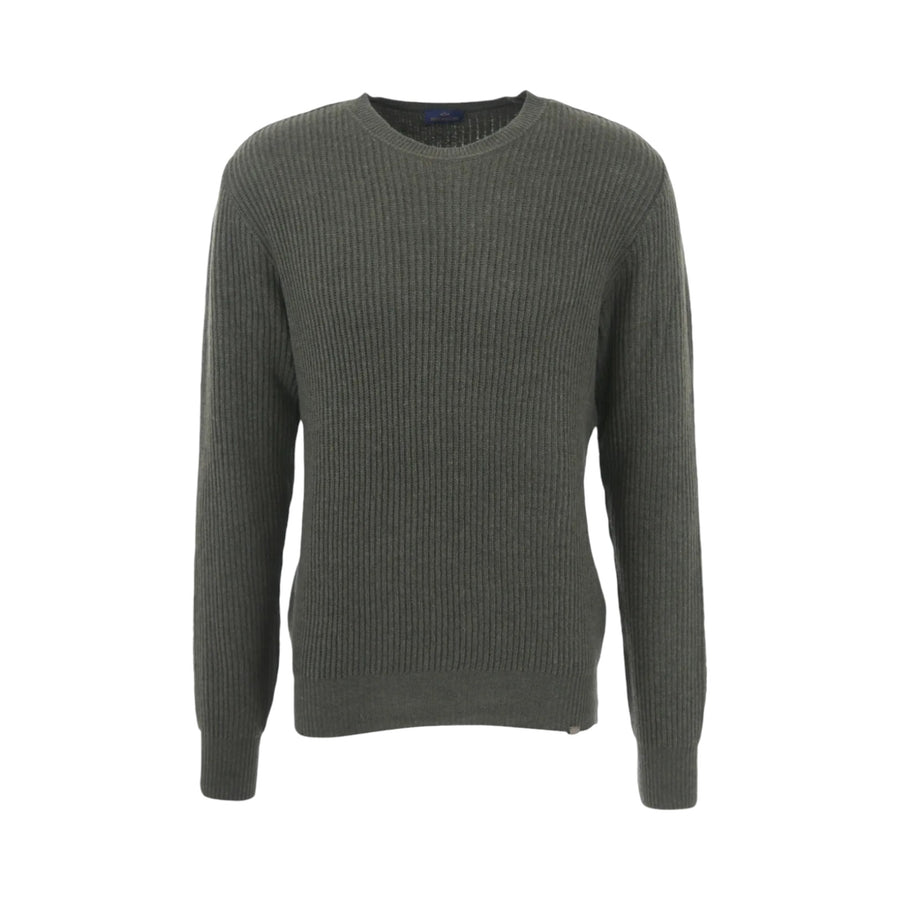 Maglione uomo a coste in Re-Wool