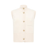 Gilet donna in filato effetto pelliccia