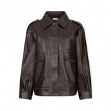 Giubbotto donna in tessuto spalmato