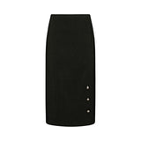 Gonna donna tubino in crêpe stretch