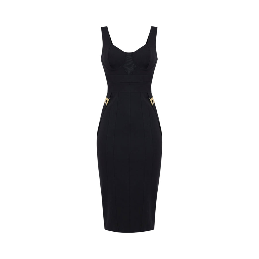 Abito donna bustier in tessuto bielastico