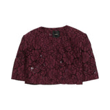 Giacca donna cropped in pizzo