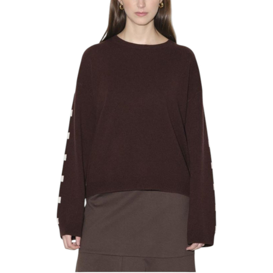 Maglia donna di lana a righe