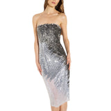 Abito donna in tulle metallizzato