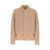 Bomber uomo in lana bouclè