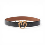 Cintura donna in pelle con fibbia Love Birds 4 cm