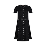 Abito donna in maglia con borchie