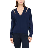 Maglia donna con castoni gioiello