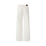 Jeans donna gamba ampia con zip laterali