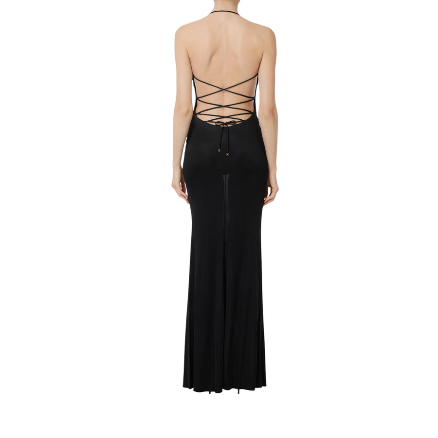 Abito donna Red Carpet in jersey con schiena nuda