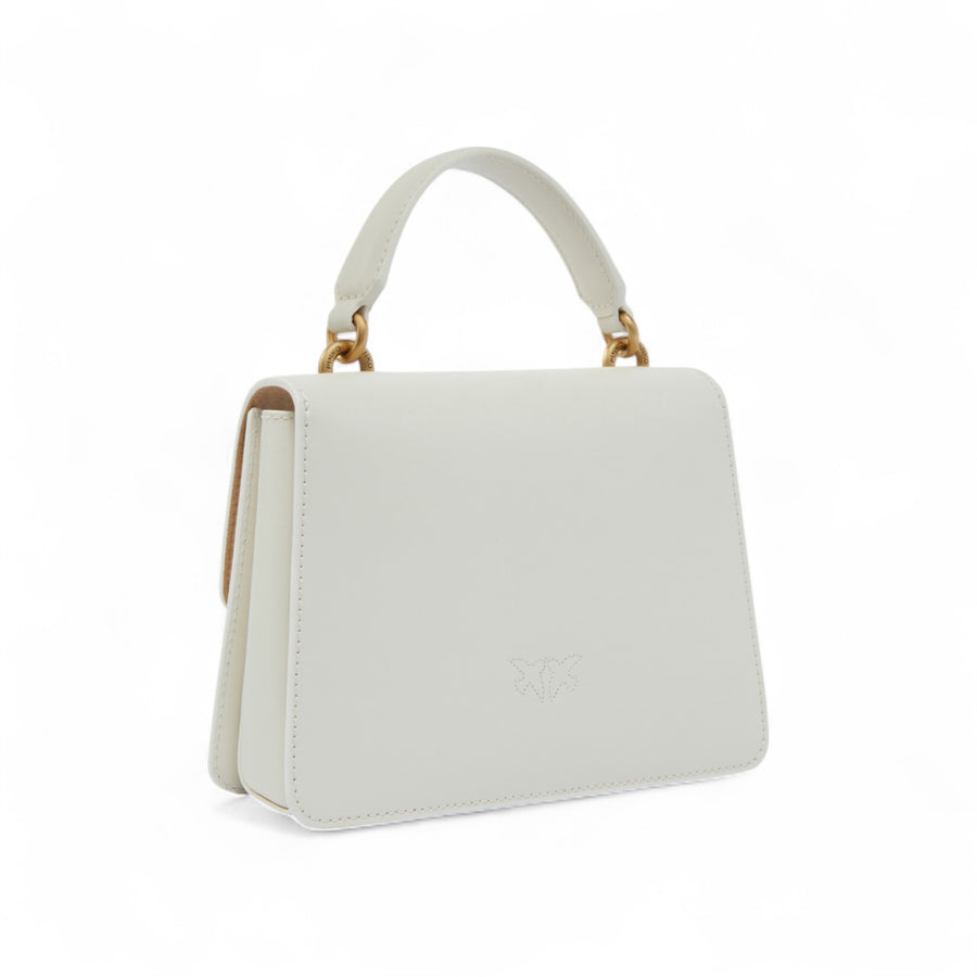 Borsa donna a mano e tracolla piccola Love Bag in pelle