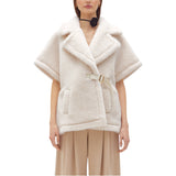 Gilet donna a kimono in faux fur