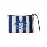Pouch uomo in scuba a righe