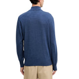 Maglione uomo in lana mezza zip