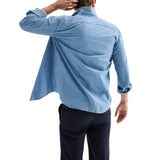 Camicia Uomo Denim Lavaggio Chiaro QB24