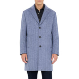 Cappotto uomo chevron in lana