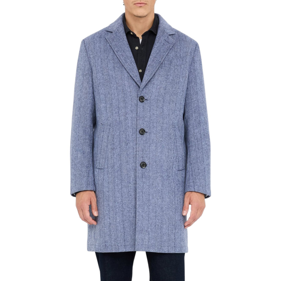 Cappotto uomo chevron in lana