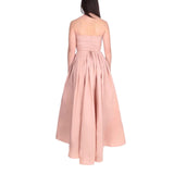 Abito donna lungo elegante con cinturina gioiello
