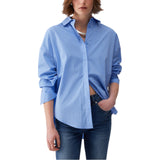Camicia donna il popeline con borchie