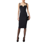 Abito donna in crêpe leggero con cristalli