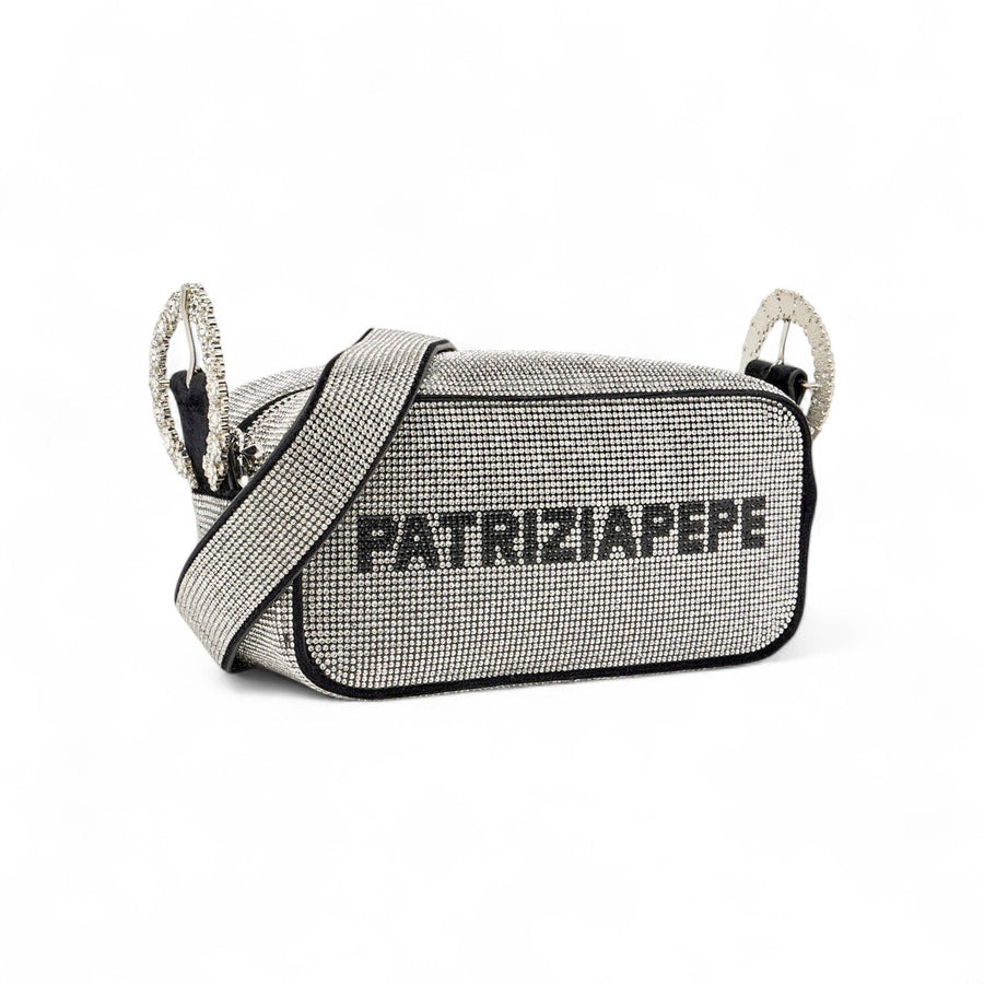 Borsa donna Camera Case Strass All Over