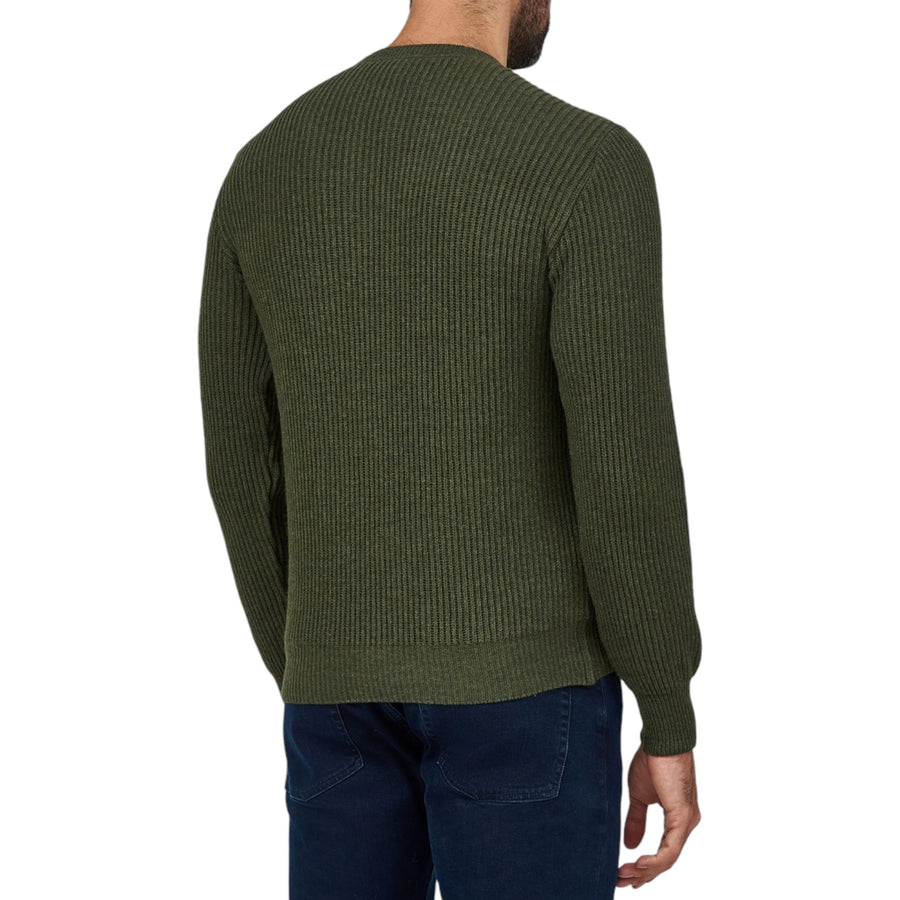 Maglione uomo a coste in Re-Wool