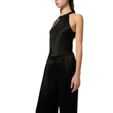 Top donna fluido con fiocco