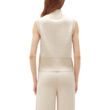 Gilet donna in filato effetto pelliccia