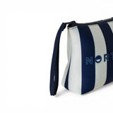 Pouch uomo in scuba a righe