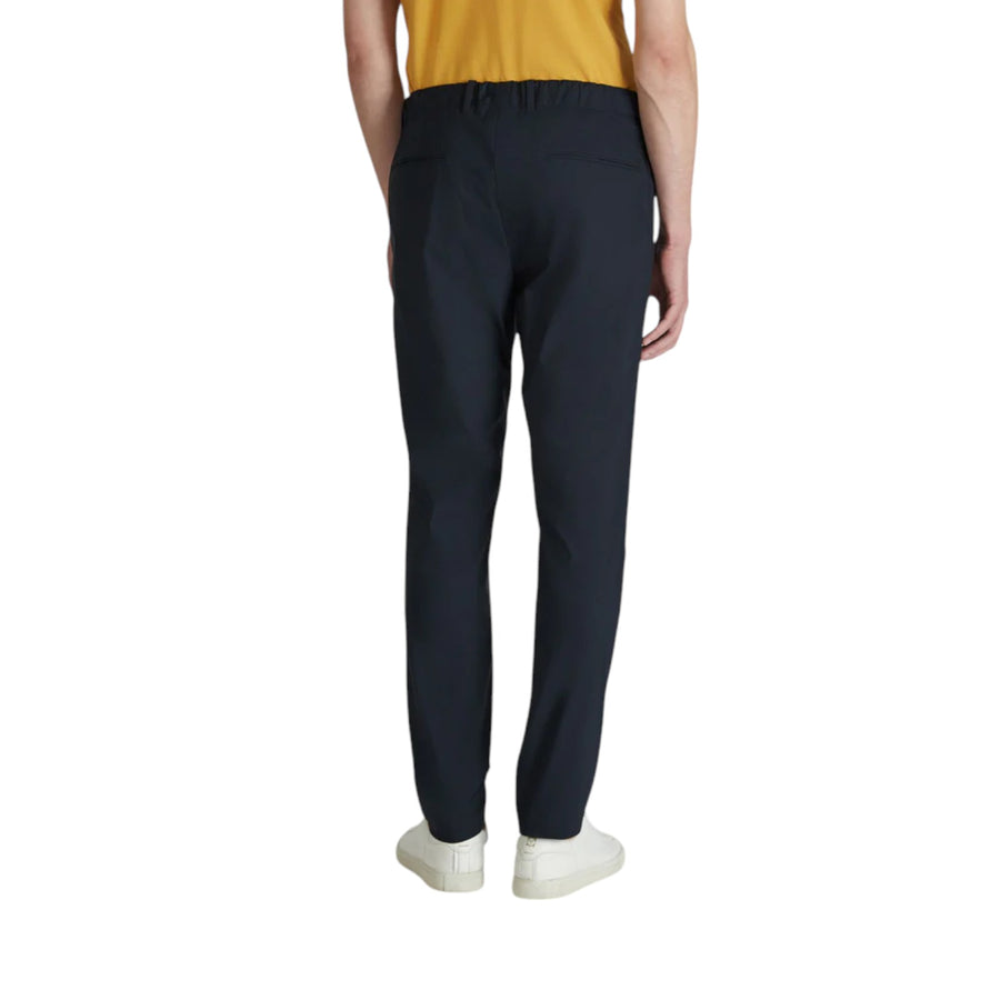 Pantalone uomo slim fit in cotone e tessuto tecnico