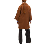 Cappotto donna oversize in camoscio