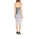 Abito donna in tulle metallizzato