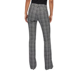 Pantaloni donna flare in principe di galles